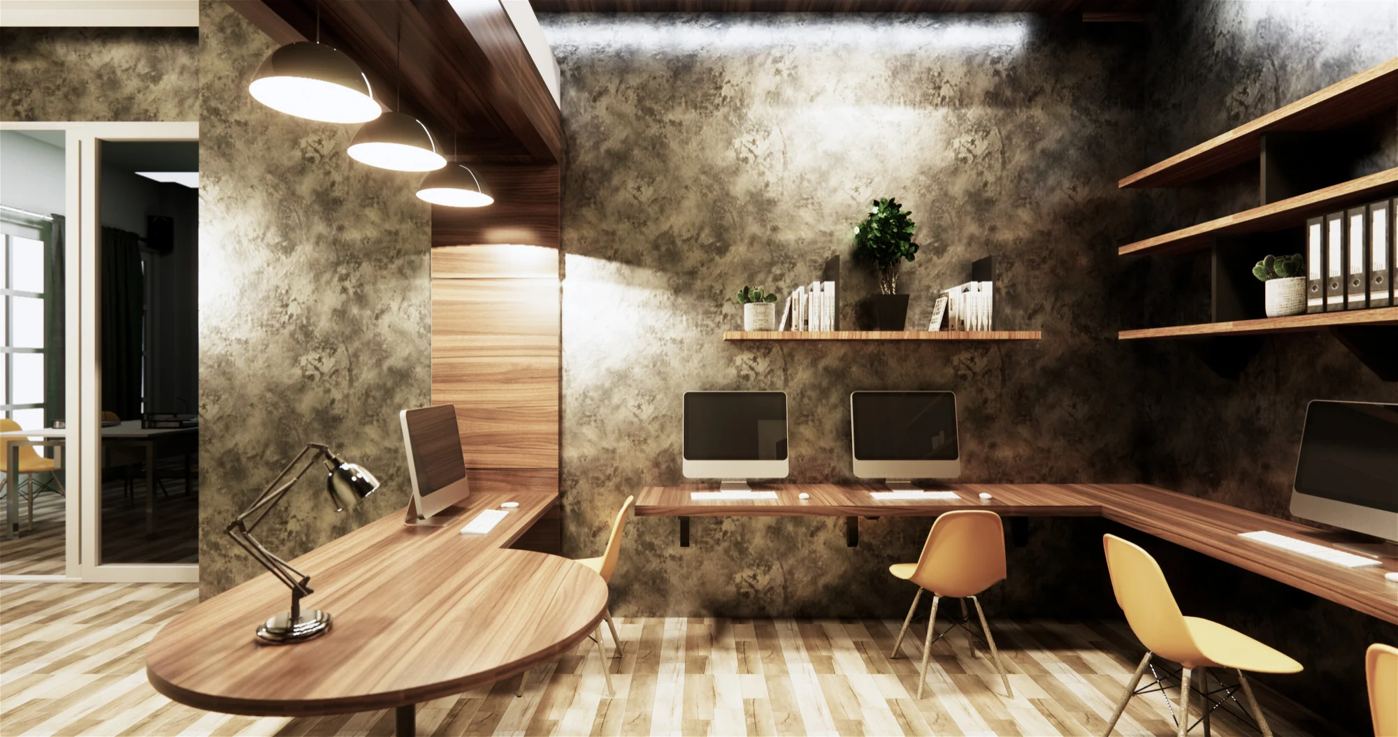 Escritório residencial contemporâneo