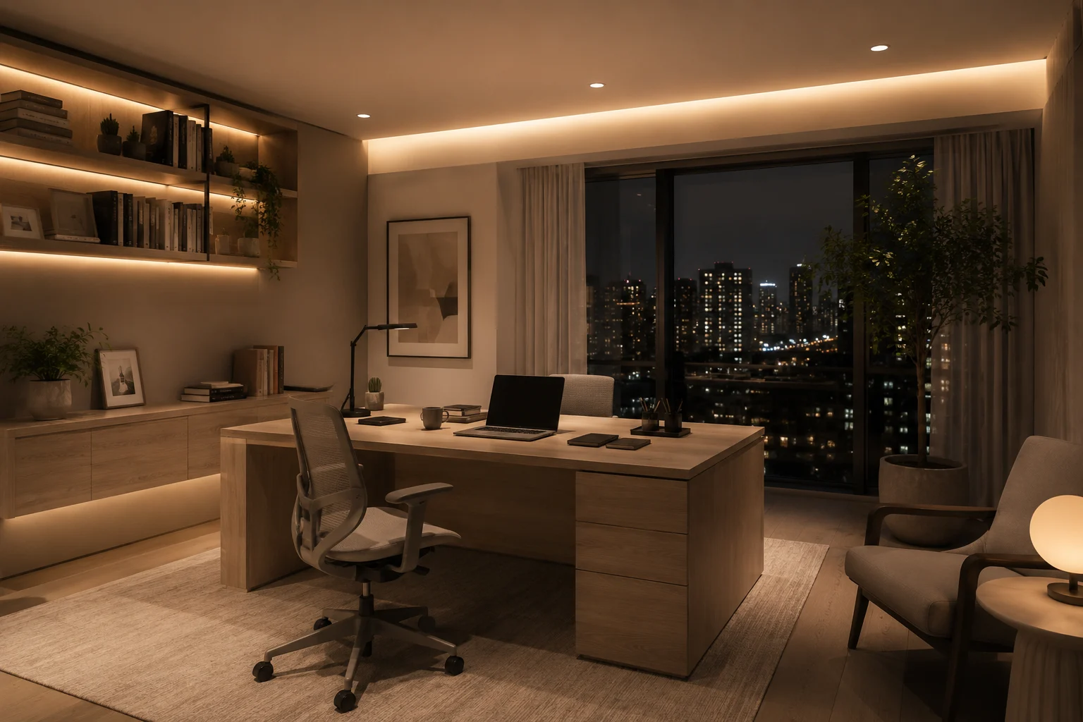 Escritório residencial funcional