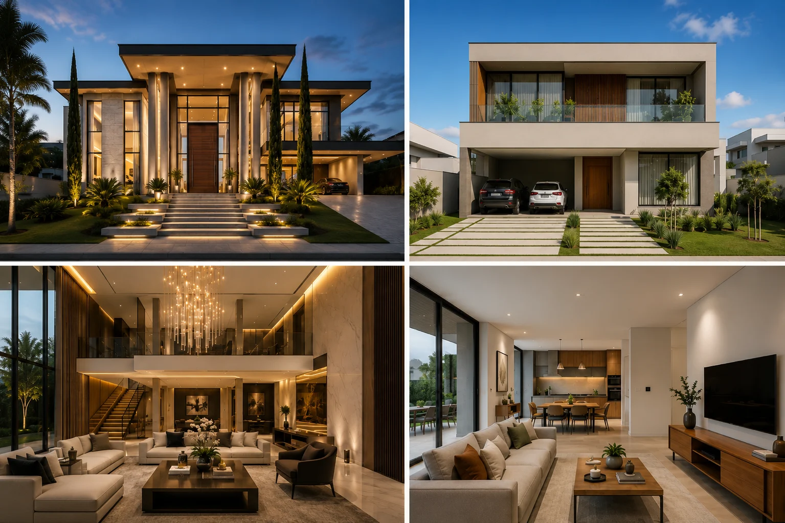 diferença entre casa de luxo e alto padrão